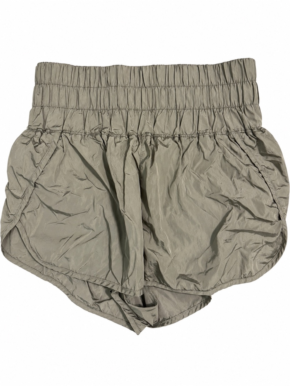 FP Movement by Free People High-Rise Silver Metallic Shorts – Size L